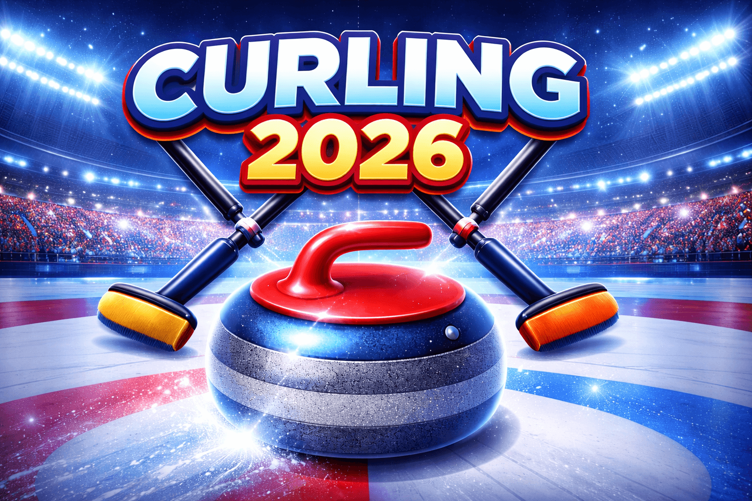 Curling 3d banner