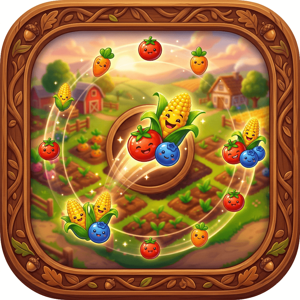 Fruit Orbit Merge Icon