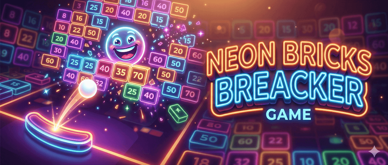 Neon Bricks Breacker