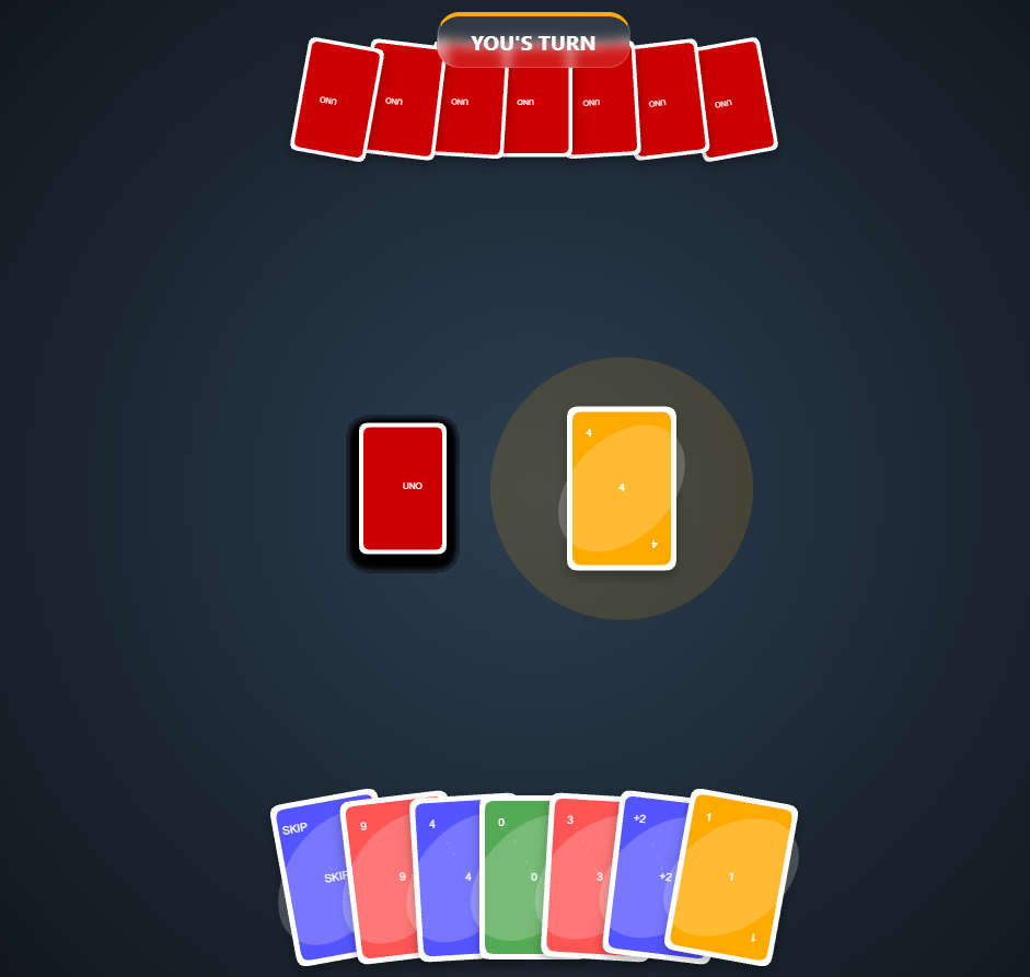 Uno Browser based Html5 Games