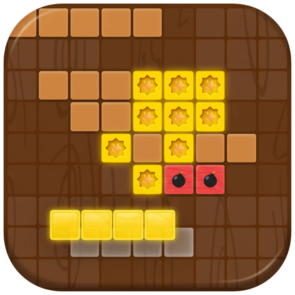 Wooden Block Puzzle Icon