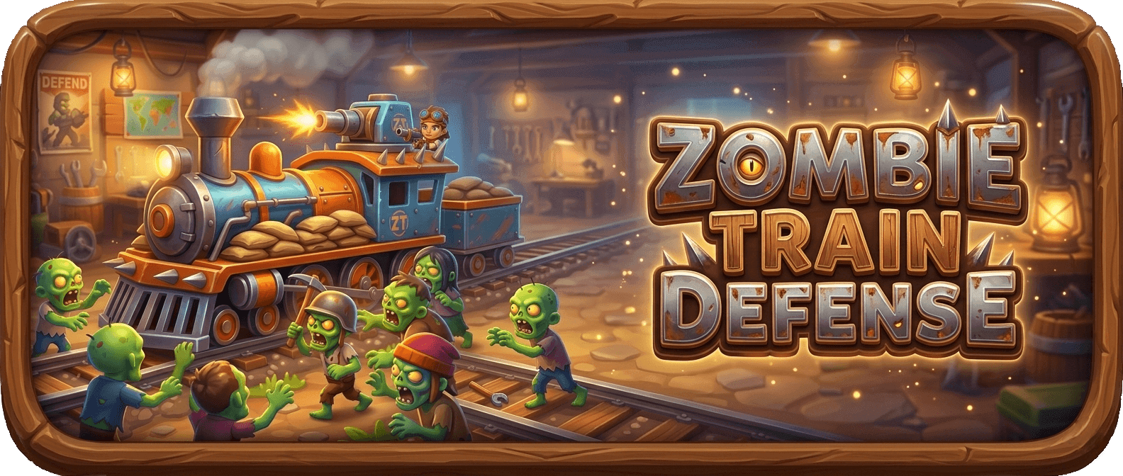 Zombie Train Defense banner